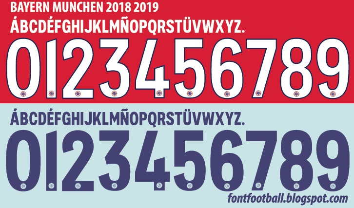 Bayern Munchen 2018 2019 Font